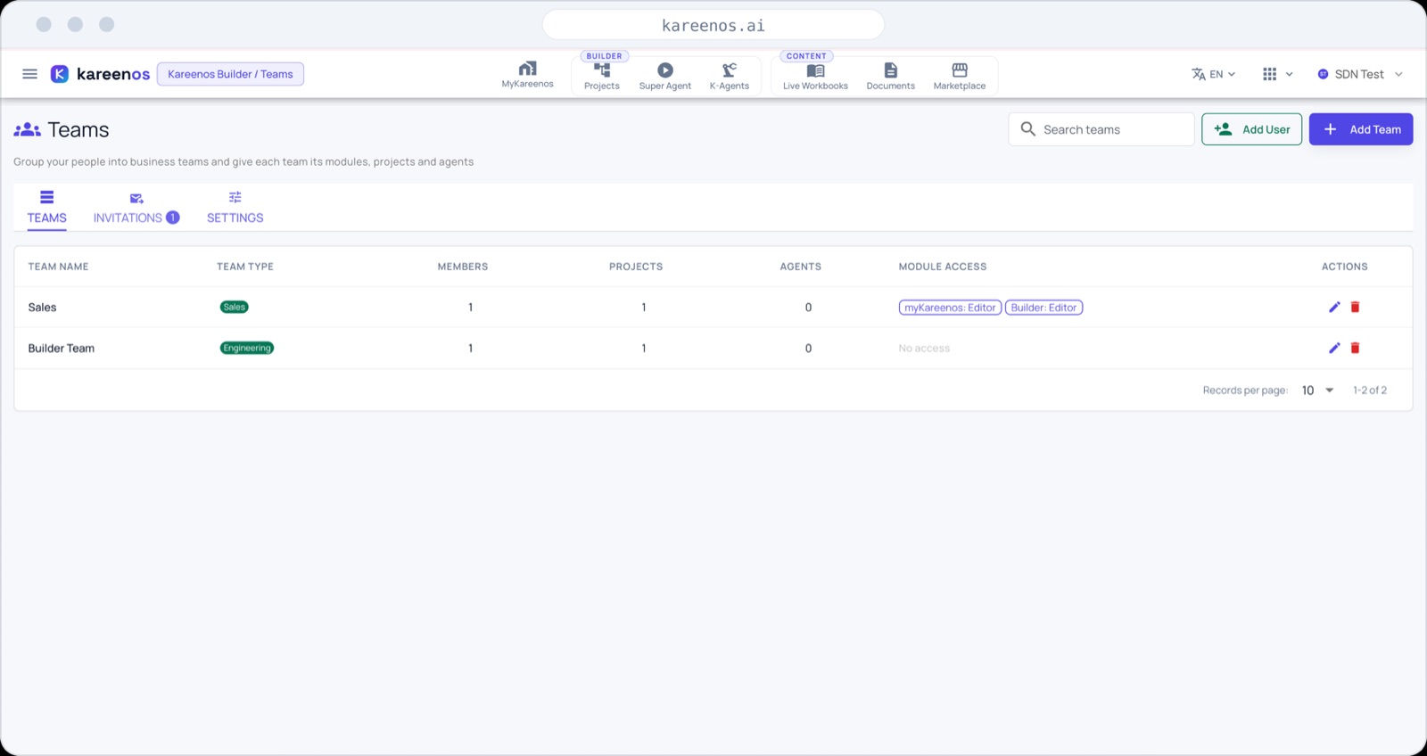 Teams screenshot