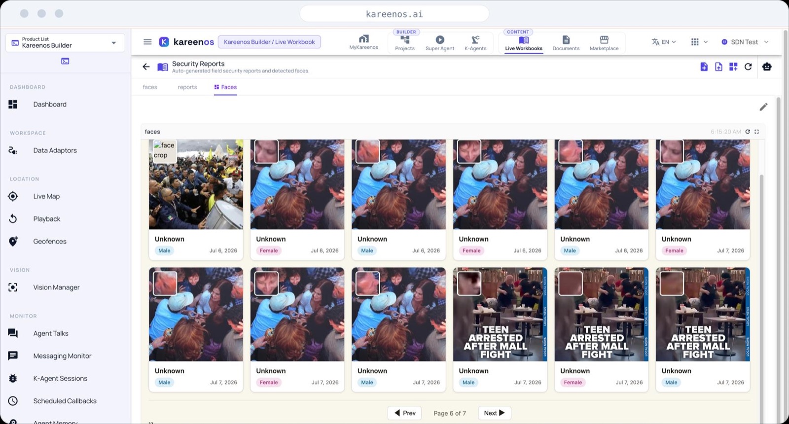 Vision screenshot